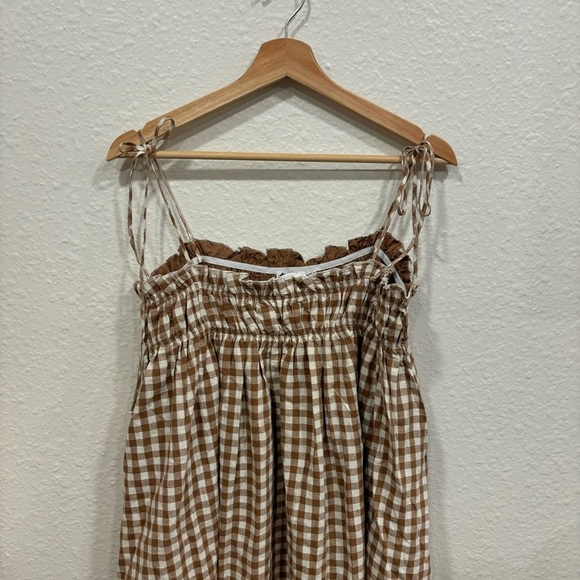 Petal & Pup Brown Gingham Dress - Picture 5 of 5